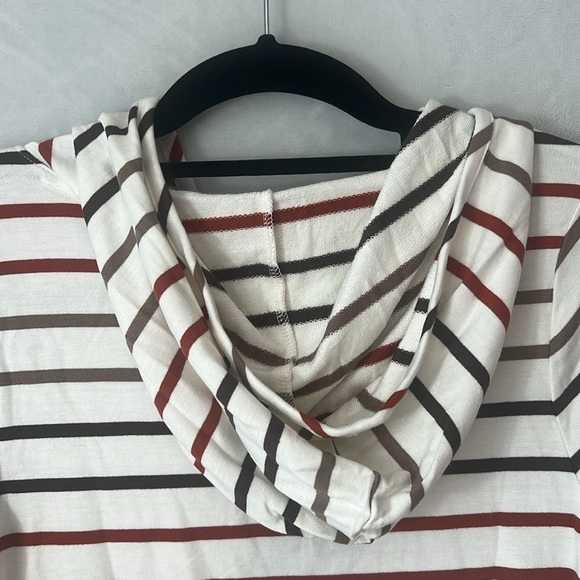 NEW Market & Spruce Shirt Milania French Terry Curved Hem Hoodie Size XS - Picture 13 of 16